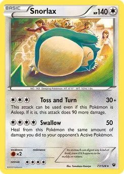 Snorlax #77, Reverse Foil