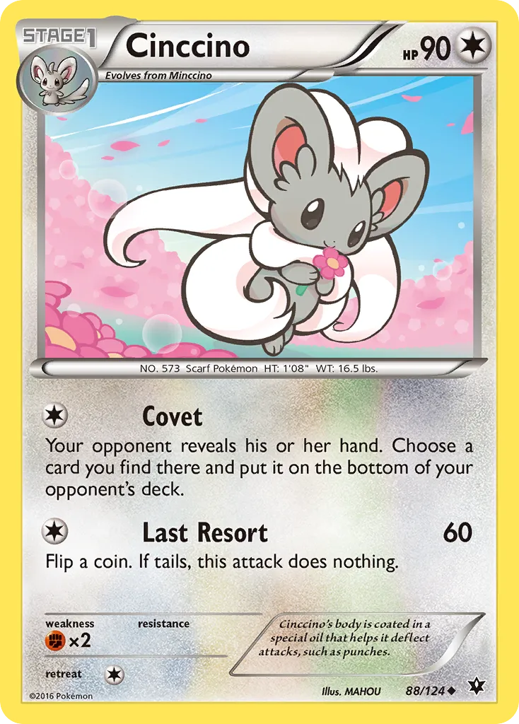 Cinccino #88, Fates Collide Reverse Foil