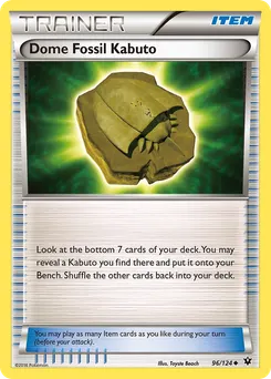 Dome Fossil Kabuto #96, Reverse Foil