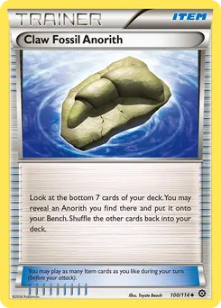 Claw Fossil Anorith #100, Steam Siege