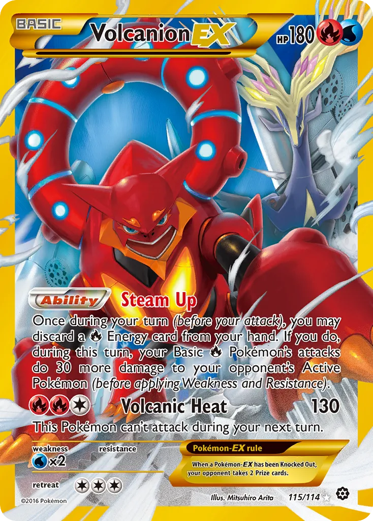 Volcanion-EX #115, Steam Siege Secret