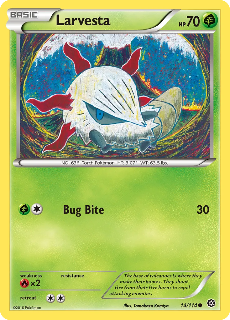 Larvesta #14, Steam Siege Reverse Foil