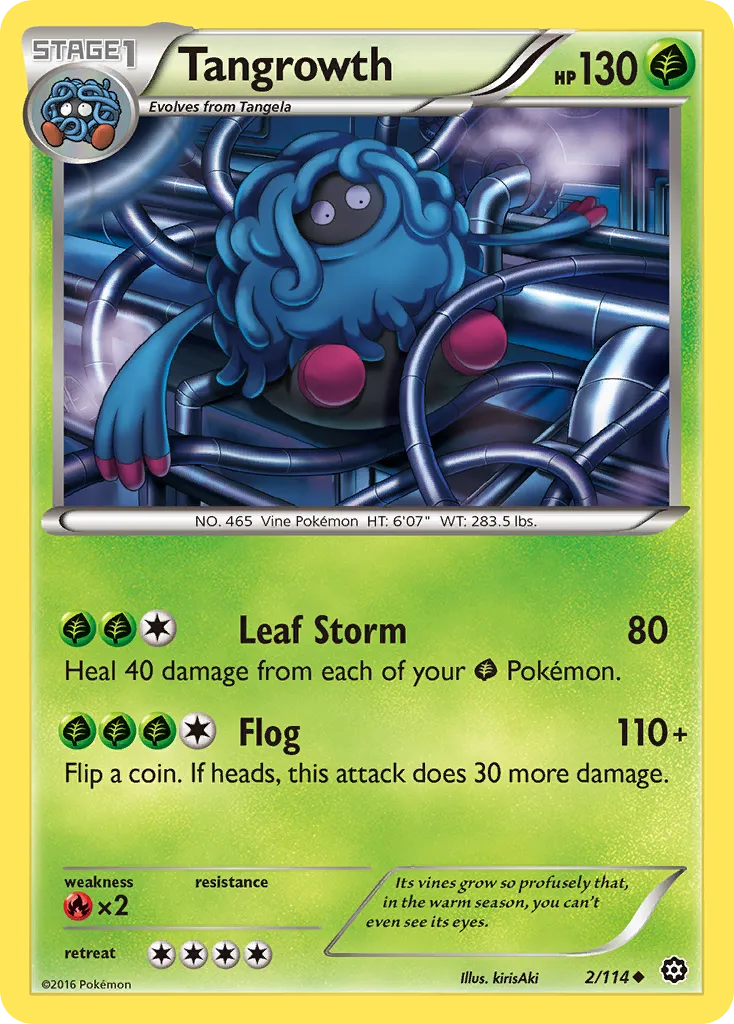 Tangrowth #2, Steam Siege Reverse Foil