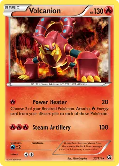 Volcanion #25, Cracked Ice-Gears of Fire Deck