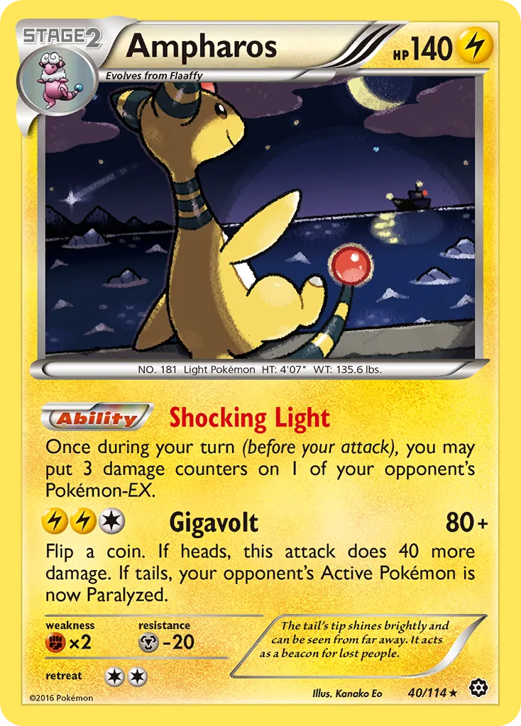 Ampharos #40, Steam Siege