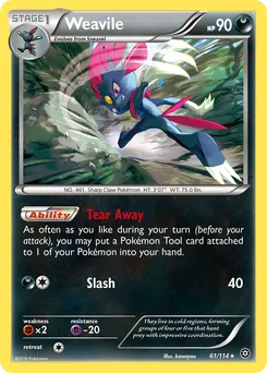 Weavile #61, Steam Siege