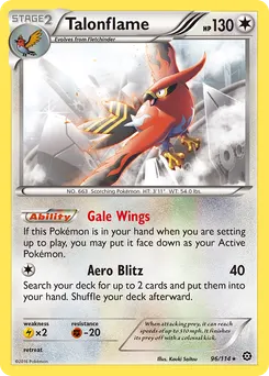 Talonflame #96, Reverse Foil