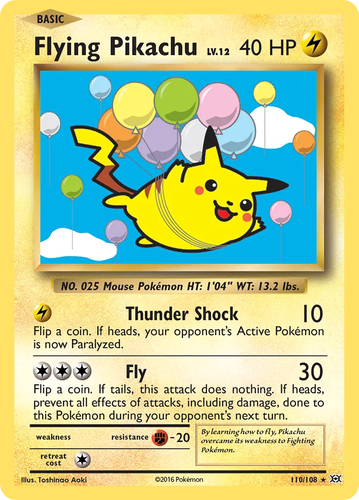 Flying Pikachu #110, Evolutions