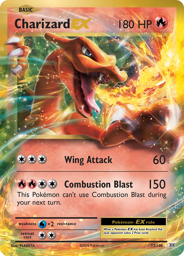 Charizard-EX #12, Evolutions