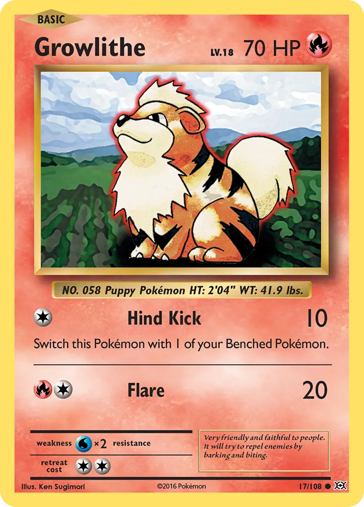 Growlithe #17, Evolutions