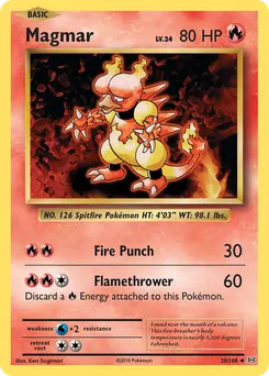 Magmar #20, Reverse Foil