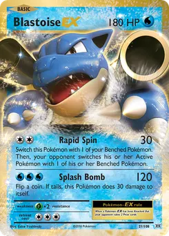 Blastoise-EX #21, Standard