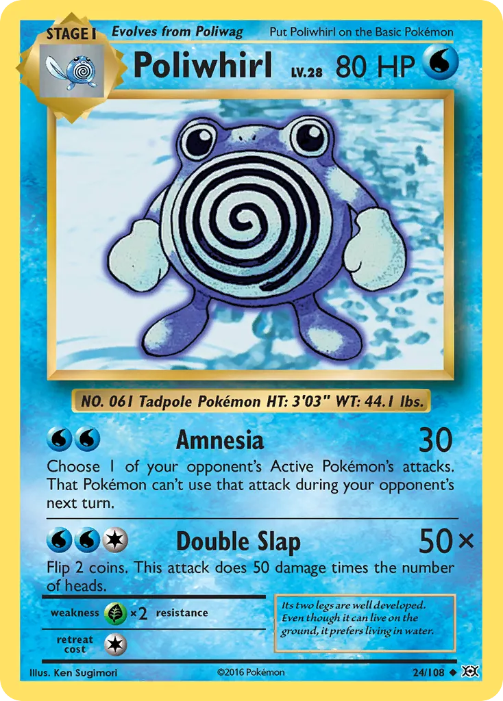 Poliwhirl #24, Evolutions
