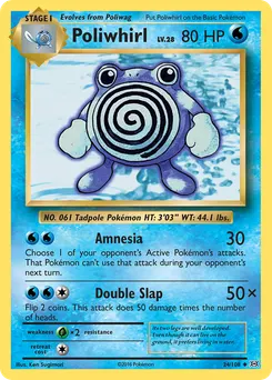 Poliwhirl #24, Reverse Foil