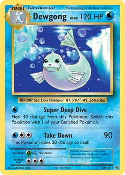 Dewgong #29, Reverse Foil