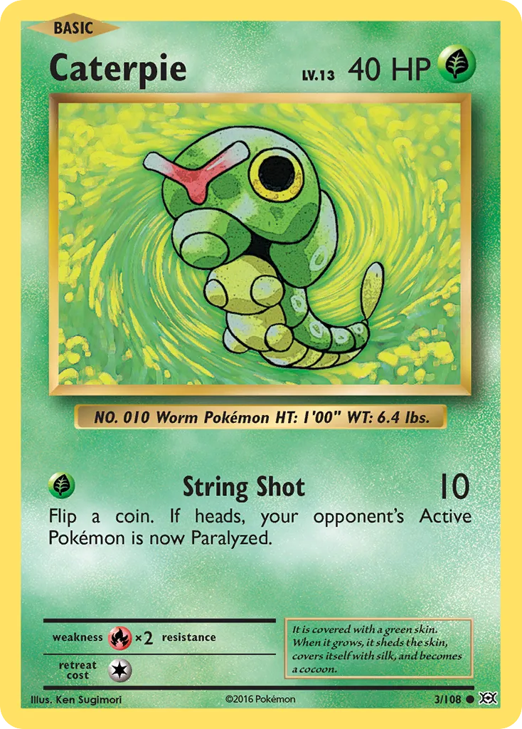 Caterpie #3, Evolutions