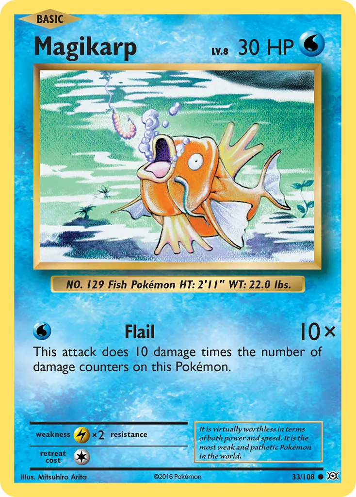 Magikarp #33, Evolutions Reverse Foil
