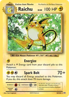 Raichu #36, Pikachu Power Theme Deck