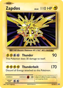 Zapdos #42, Reverse Foil