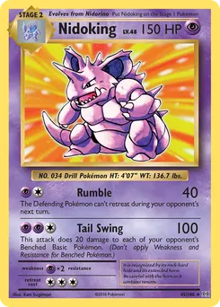 Nidoking #45, Prerelease Kit