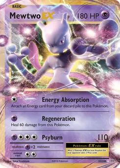 Mewtwo-EX #52, 2020 Kanto Power Collection-Jumbo