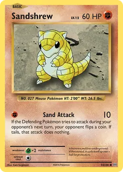 Sandshrew #54, Reverse Foil