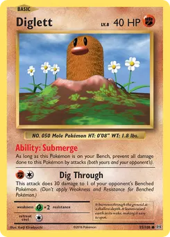 Diglett #55, Reverse Foil