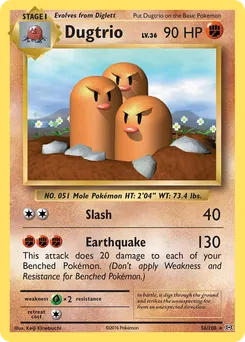 Dugtrio #56, Reverse Foil