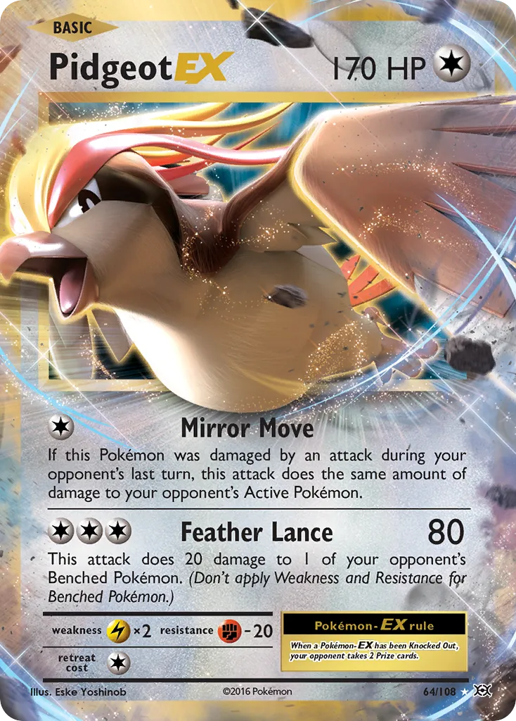 Pidgeot-EX #64, Evolutions