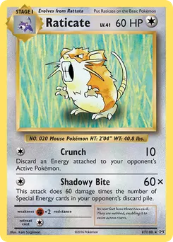 Raticate #67, Reverse Foil