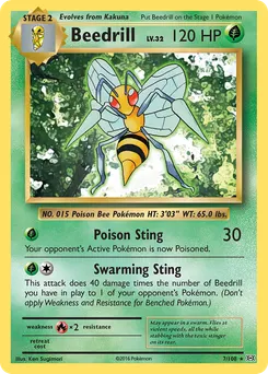 Beedrill #7, Reverse Foil