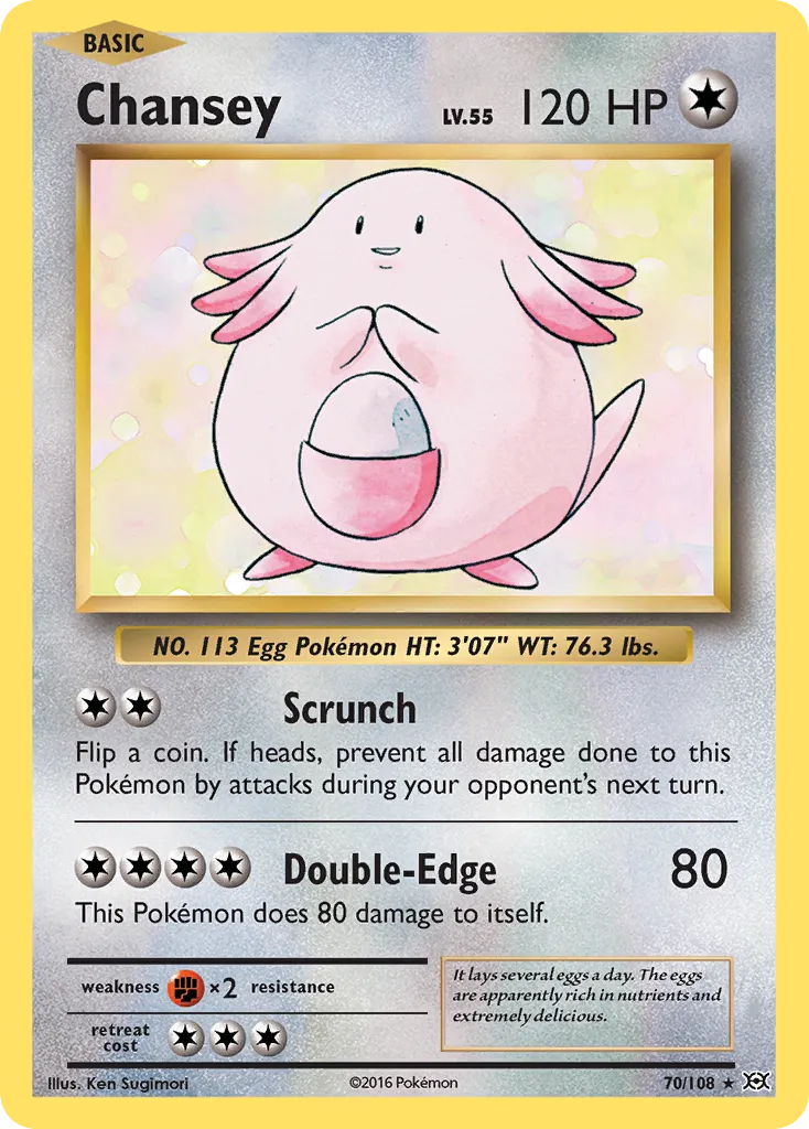 Chansey #70, Evolutions