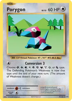 Porygon #71, Reverse Foil