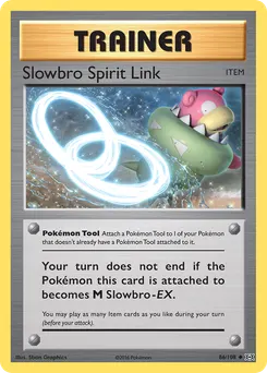 Slowbro Spirit Link #86, Reverse Foil