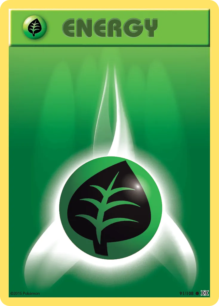 Grass Energy #91, Evolutions Reverse Foil