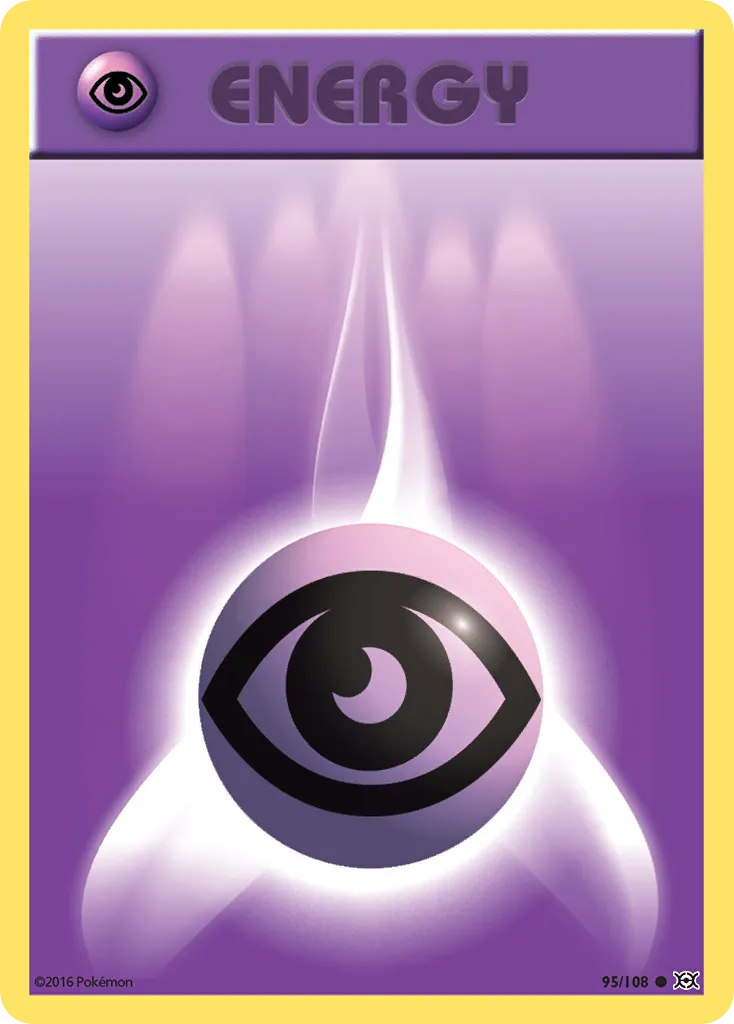 Psychic Energy #95, Evolutions Reverse Foil