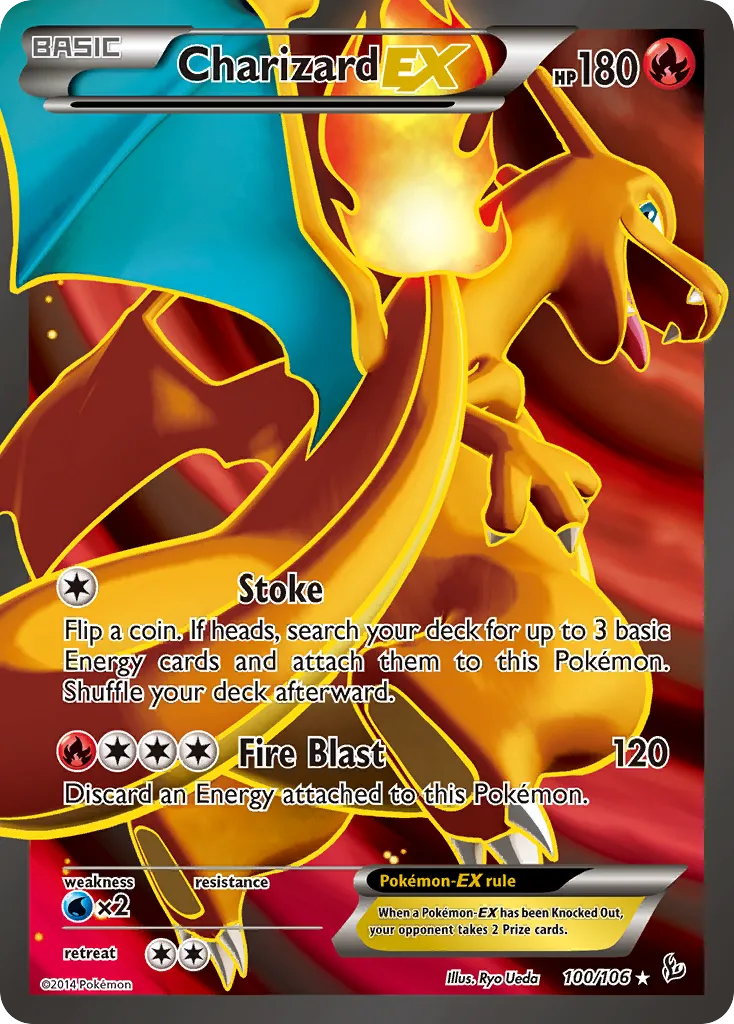 Charizard-EX #100, Flashfire