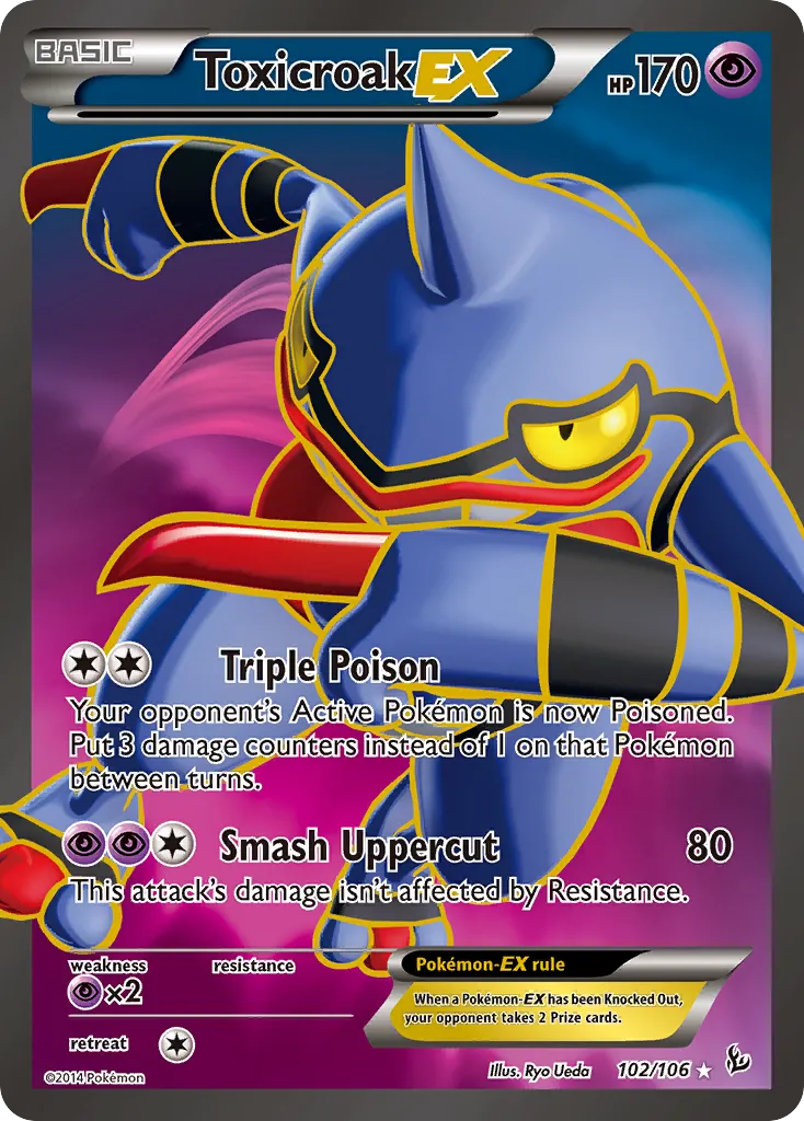 Toxicroak-EX #102, Flashfire