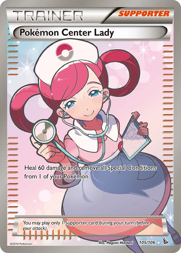 Pokémon Center Lady #105, Flashfire