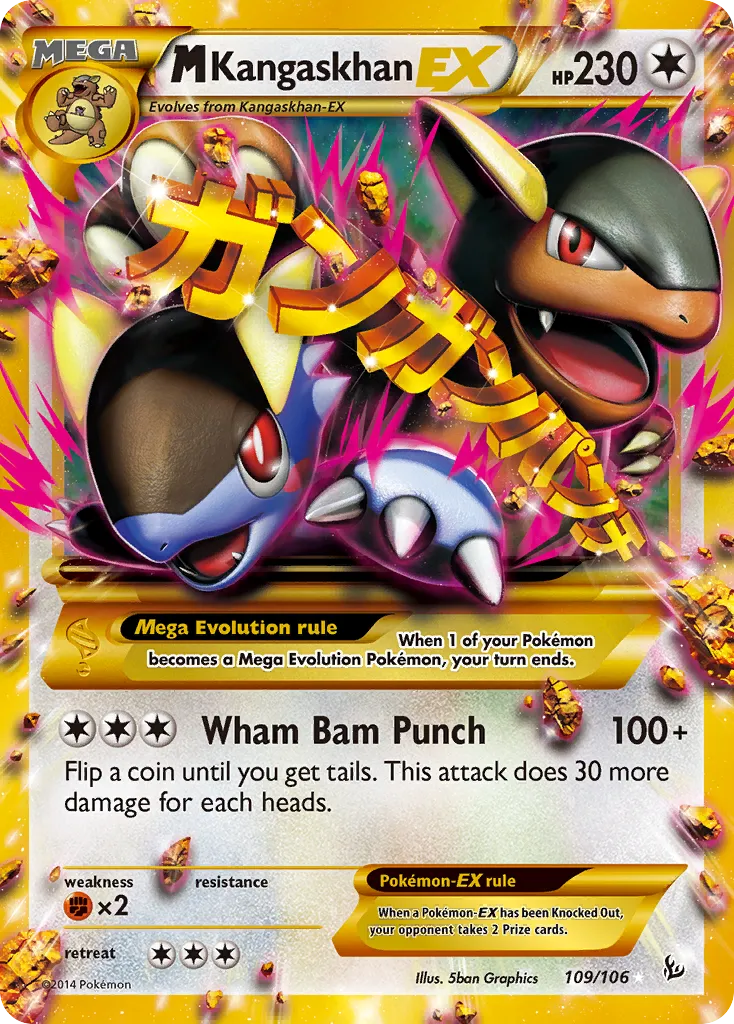 M Kangaskhan-EX #109, Flashfire Ultra Rare