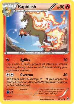 Rapidash #15, Reverse Foil