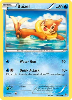 Buizel #28, Reverse Foil