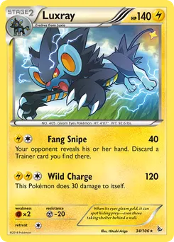 Luxray #34, Reverse Foil