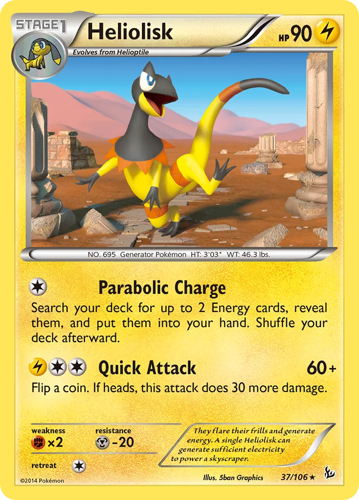 Heliolisk #37, Flashfire Reverse Foil