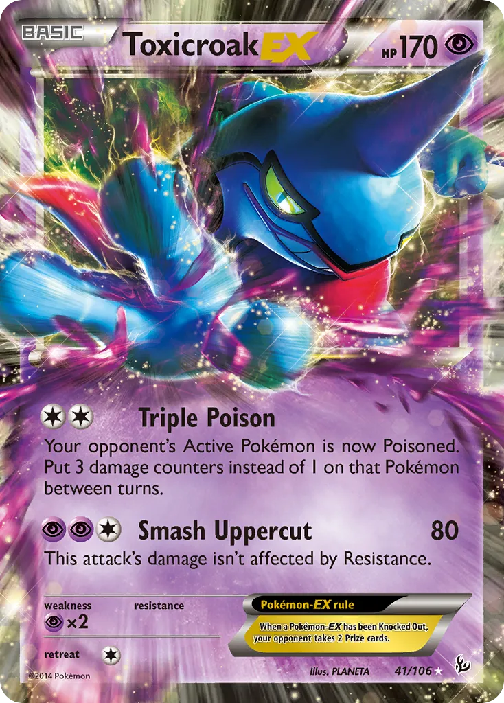Toxicroak-EX #41, Flashfire
