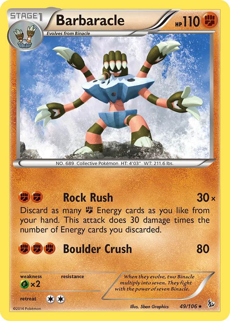 Barbaracle #49, Flashfire Reverse Foil