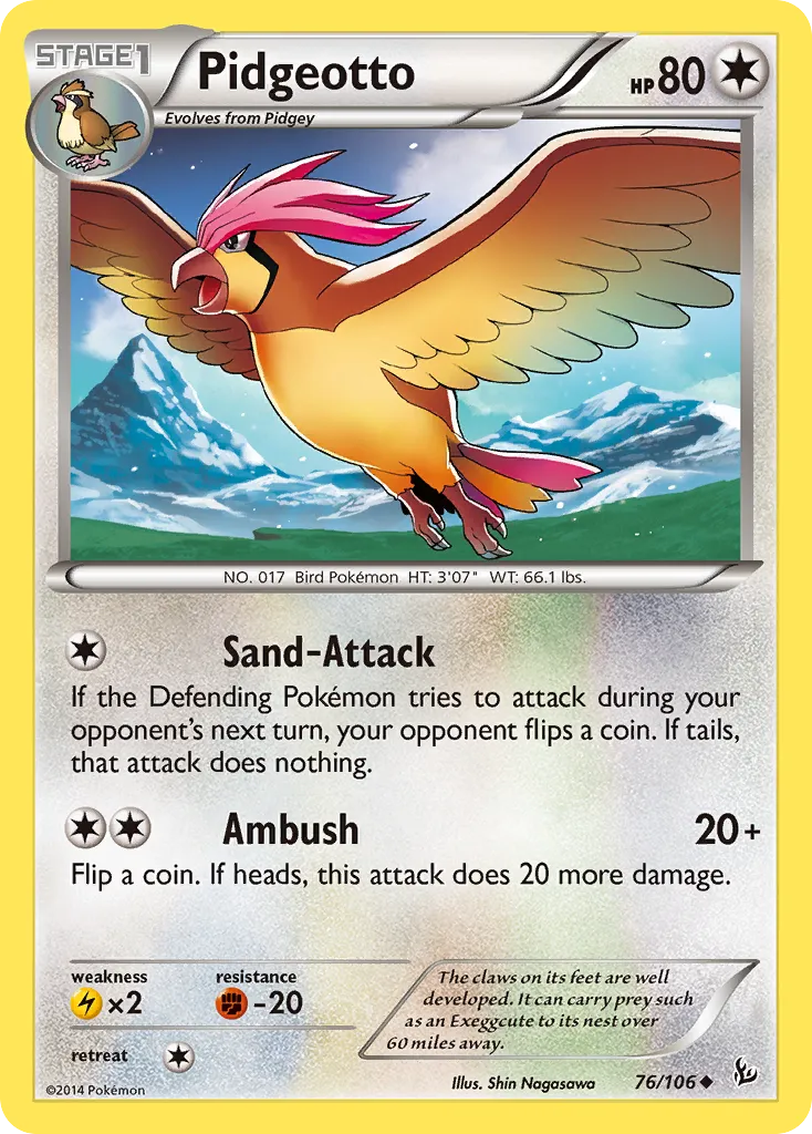 Pidgeotto #76, Flashfire