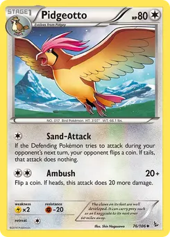 Pidgeotto #76, Reverse Foil