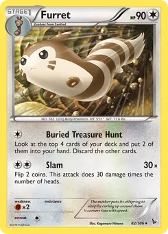Furret #82, Reverse Foil