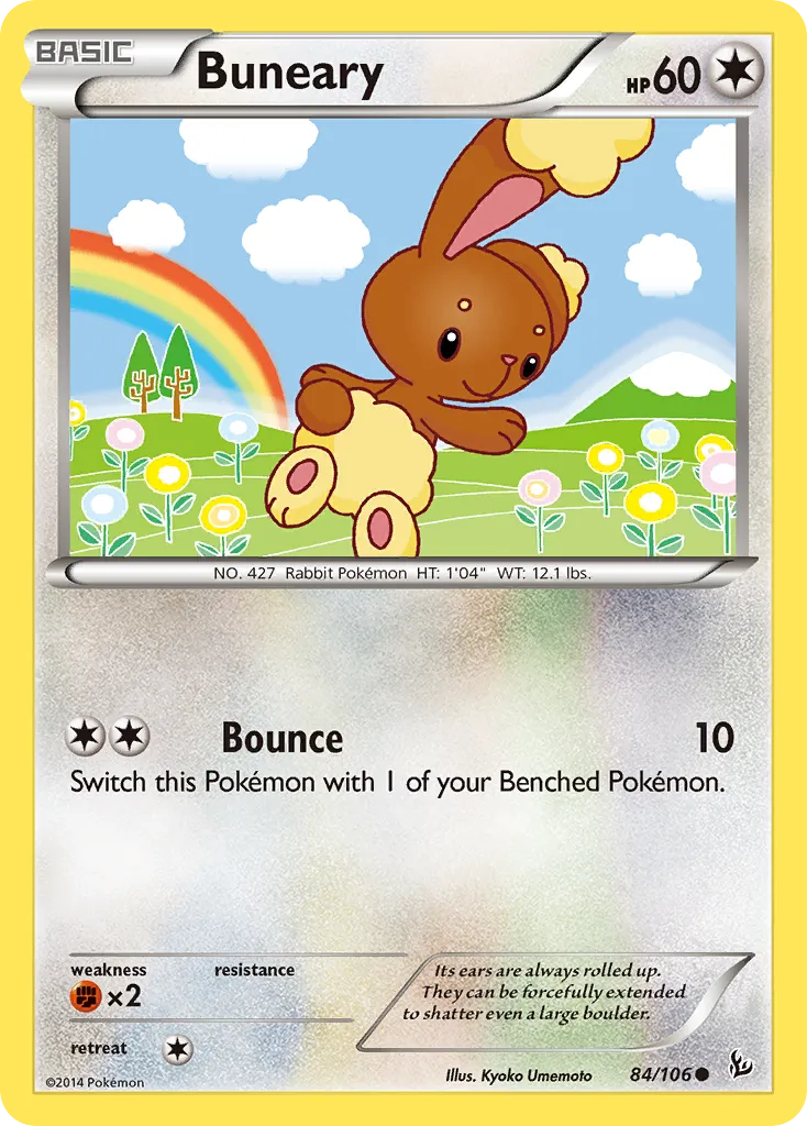 Buneary #84, Flashfire Reverse Foil